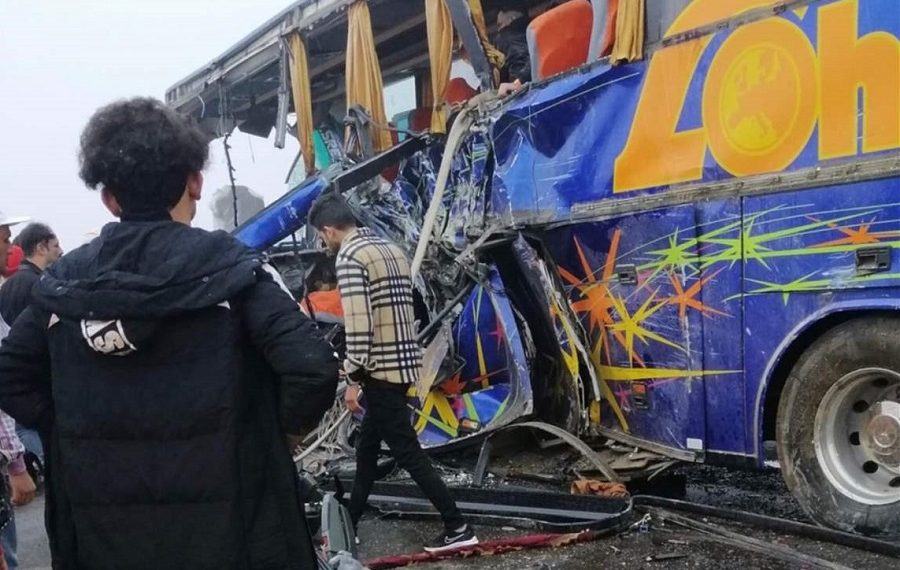 پاسێكی هاندەرانی عیراق تووشی روداوی هاتووچۆ بوو و 24 قوربانی لێكەوتەوە